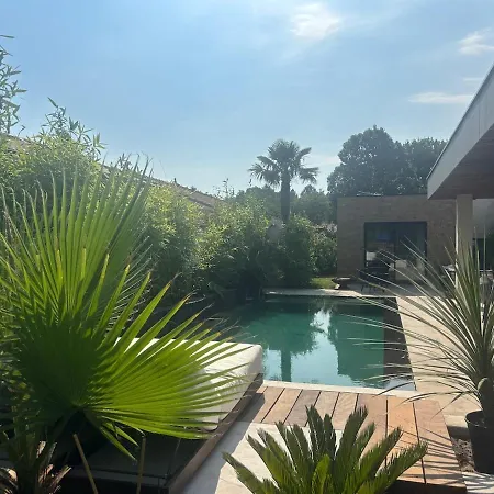 Exceptionnelle 14 Pers, Piscine A Debordement Le Teich